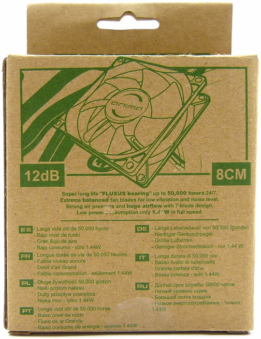 Tacens Anima AF8 Ventilador de 8 cm Negro